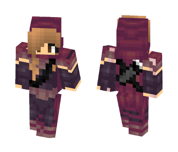 Bounty Hunter (3 pixel skin) - Female Minecraft Skins - image 1