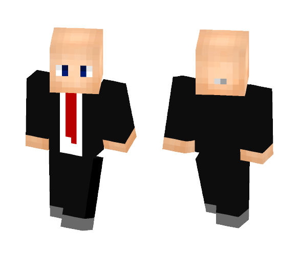 Agent 47 (Hitman) - Male Minecraft Skins - image 1