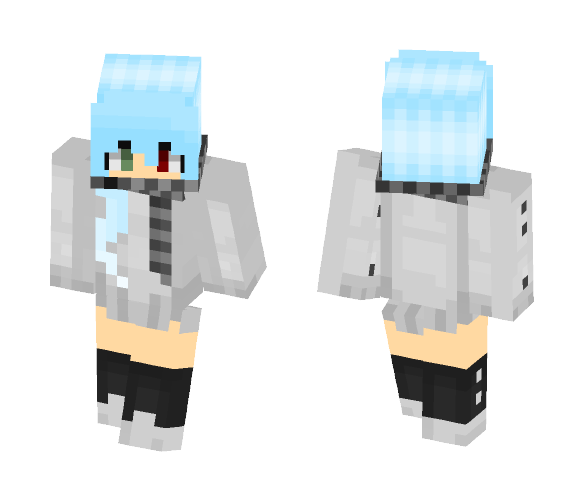 Winter, blue hair - Female Minecraft Skins - image 1