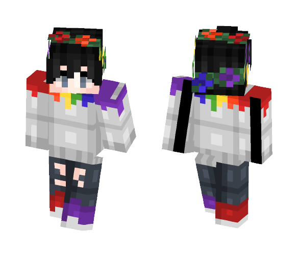 Yay Rainbow - Male Minecraft Skins - image 1