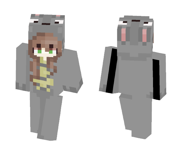 Totoro Onesie - Female Minecraft Skins - image 1