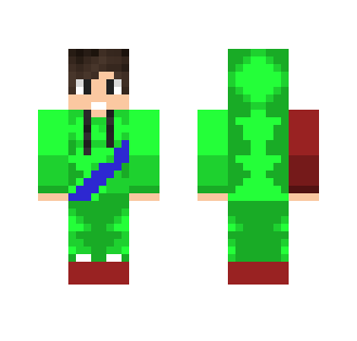 Houndsdendan's Green Hoodie - Male Minecraft Skins - image 2