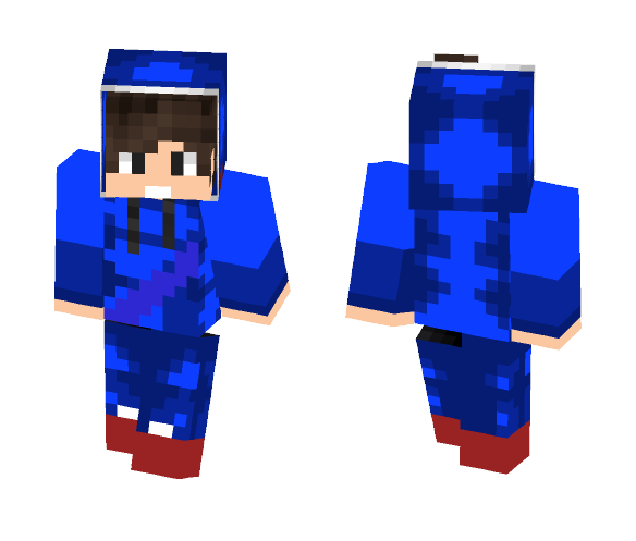 Houndsdendan Blue Hoodie - Male Minecraft Skins - image 1