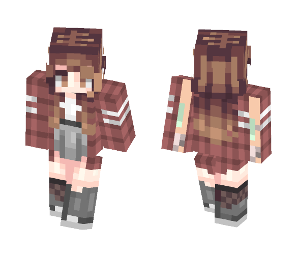 .•Wow Flannel•. - Female Minecraft Skins - image 1