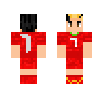 Christiando Ronaldo -Red uniform - Male Minecraft Skins - image 2