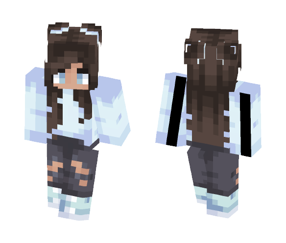 ♥ - I Love Snow - Female Minecraft Skins - image 1