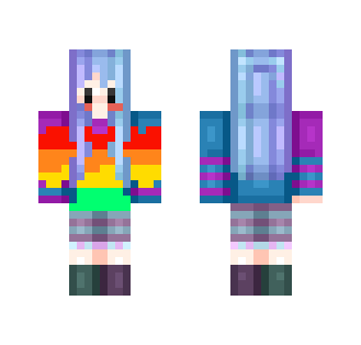 Kawaii rainbow girl - Girl Minecraft Skins - image 2
