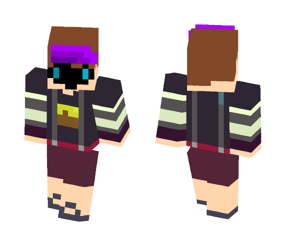 CreeperBom Purple - Male Minecraft Skins - image 1