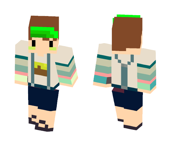 CreeperBom Green - Male Minecraft Skins - image 1