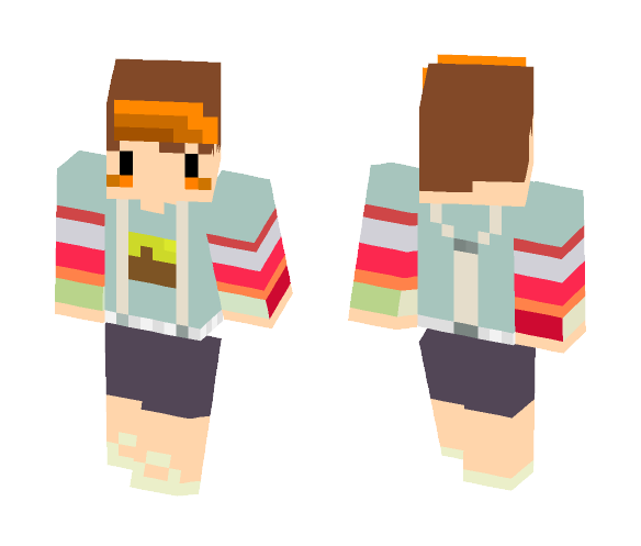 CreeperBom Orange - Male Minecraft Skins - image 1
