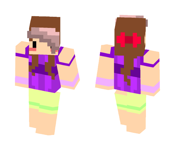 Negative Girl - Girl Minecraft Skins - image 1
