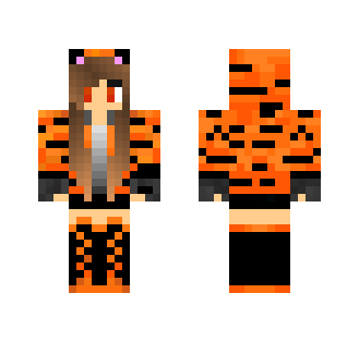 Cute Tiger Girl - Cute Girls Minecraft Skins - image 2
