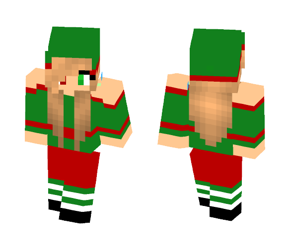 Cute Christmas Elf (1/2) Skin for Minecraft image 1. Cute Christmas Elf (1/...