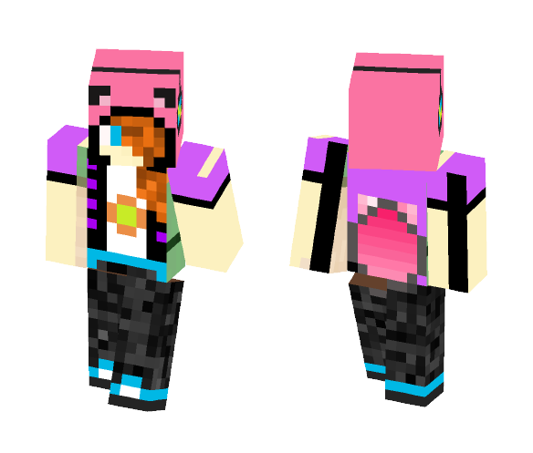 Doughnut Foxy Gamer - Female Minecraft Skins - image 1