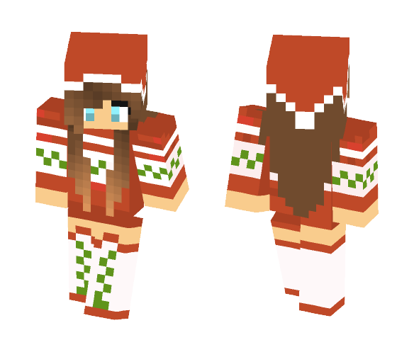 Cute Christmas Girl (1/3) - Christmas Minecraft Skins - image 1