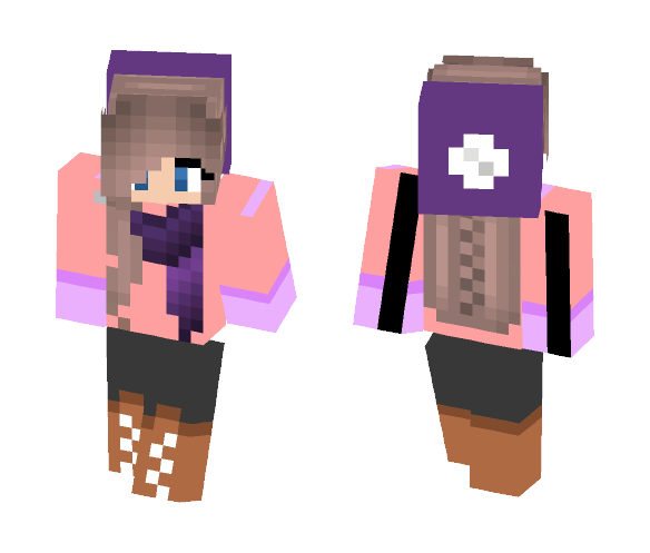 Fun in the Snow - Female Minecraft Skins - image 1