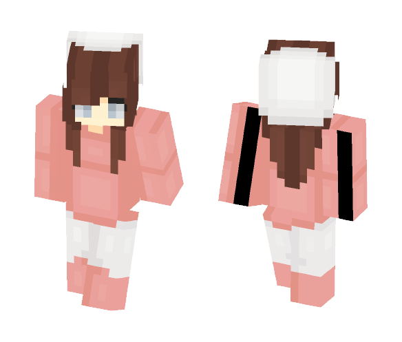 White and salmonish - Female Minecraft Skins - image 1