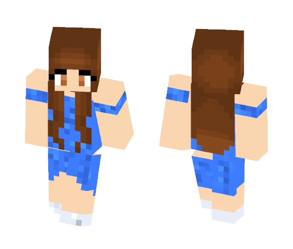 Blue Dress - Female Minecraft Skins - image 1
