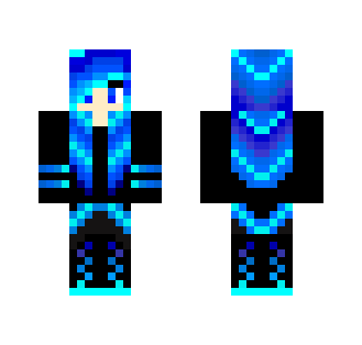 Flashy blue girl - Girl Minecraft Skins - image 2