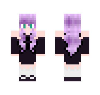 Purple Hair - Female Minecraft Skins - image 2