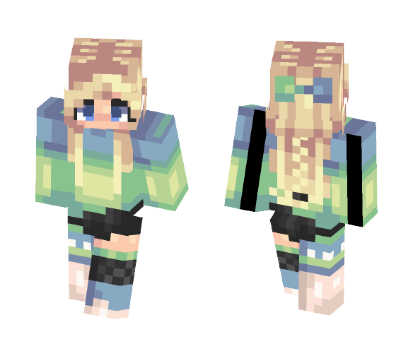 Minty Ocean - Female Minecraft Skins - image 1