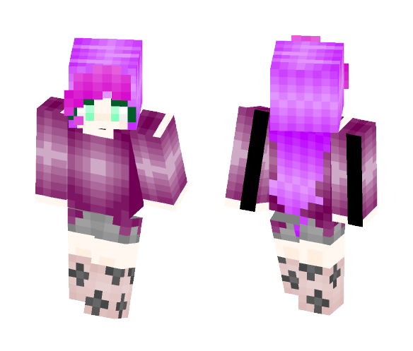 Purple Planet - Female Minecraft Skins - image 1