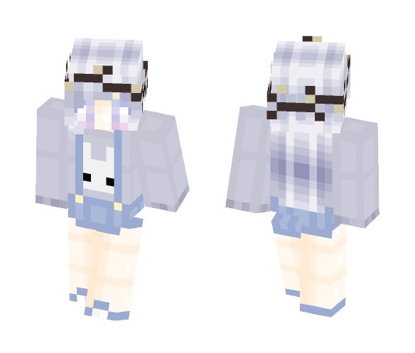 Lavender Bunny Girl - Girl Minecraft Skins - image 1