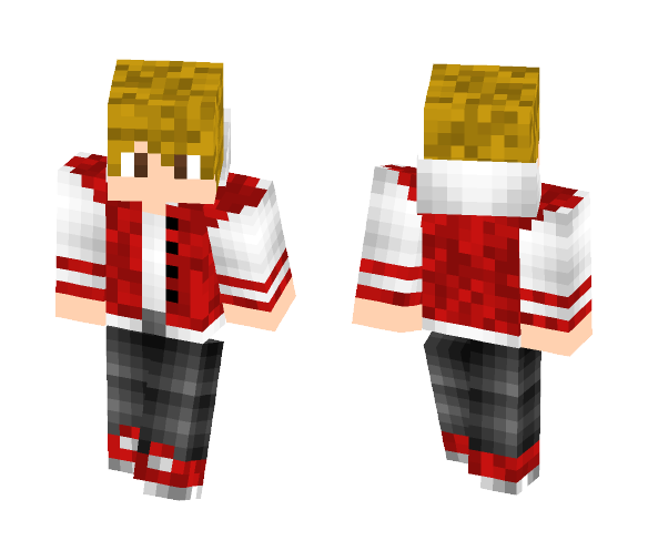 College Jacket (Red) - Male Minecraft Skins - image 1