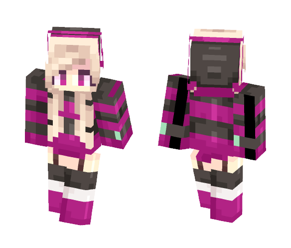 Edgy Pink - Female Minecraft Skins - image 1