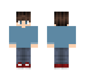 Cute Blue Shirt Boy - Boy Minecraft Skins - image 2