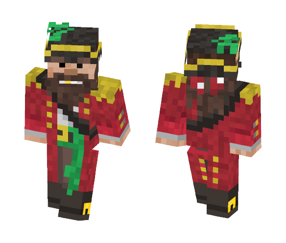 The Pirate Cap'n - Male Minecraft Skins - image 1