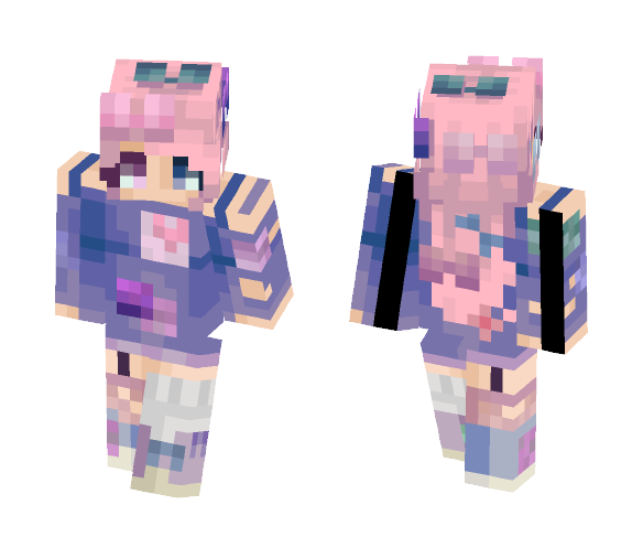 bows and patches - Female Minecraft Skins - image 1