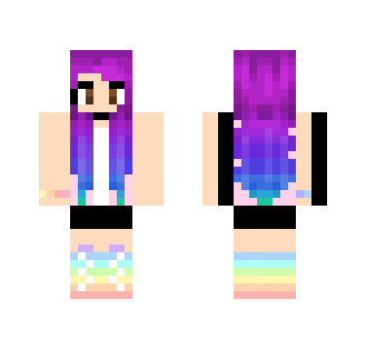 Rainbow Gamer Girl - Girl Minecraft Skins - image 2