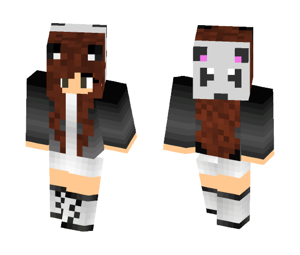Panda Beanie - Male Minecraft Skins - image 1