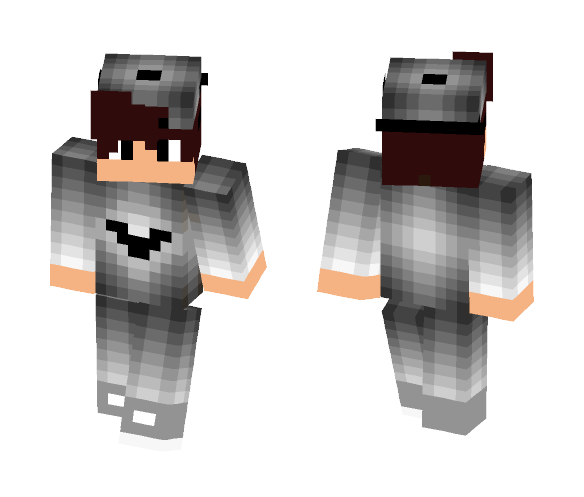 Gray teen boy(without a bandit) - Male Minecraft Skins - image 1