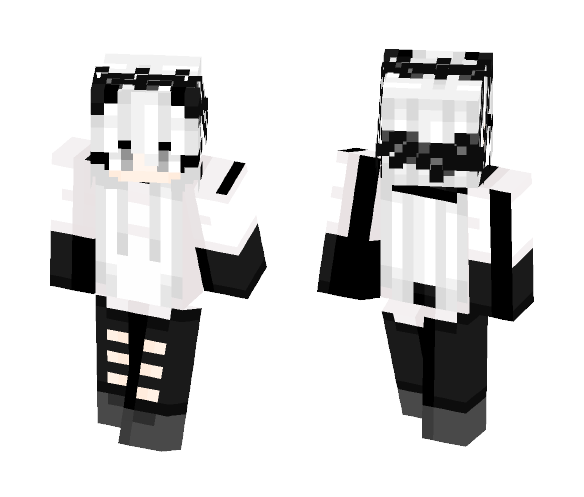 ♥︎Panda Hoodie♥︎ - Female Minecraft Skins - image 1