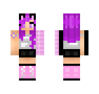 Pink Flames. - Female Minecraft Skins - image 2