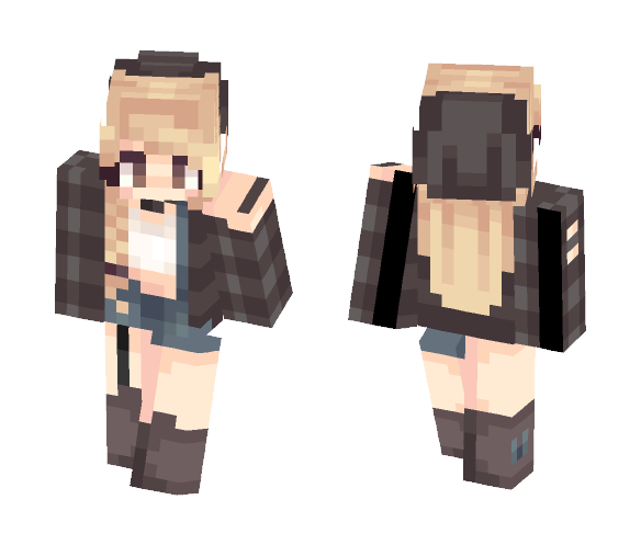 Plaid Stroll | 600 - Female Minecraft Skins - image 1