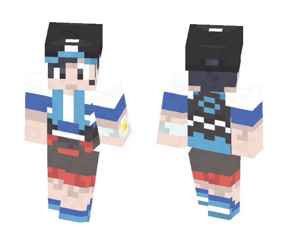 Alolan Male Protagonist [Updated] - Male Minecraft Skins - image 1