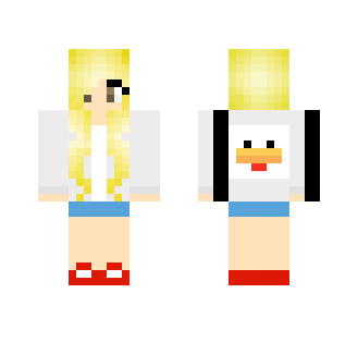 Girl in Chicken Hoodie - Girl Minecraft Skins - image 2
