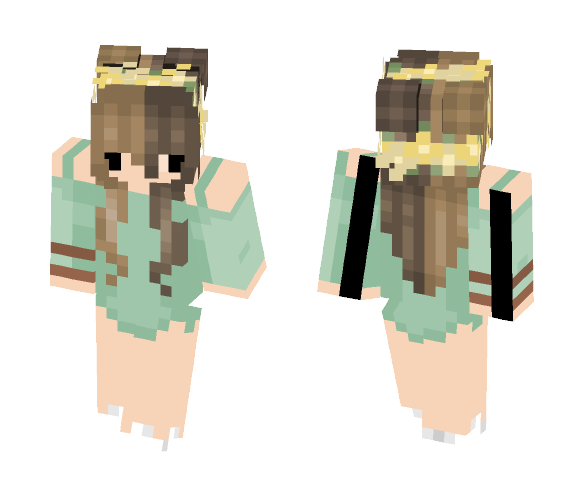 Off the Shoulder Dress ♥ - Female Minecraft Skins - image 1