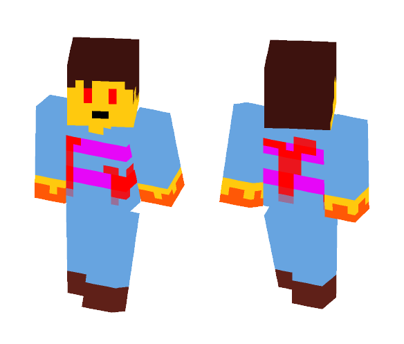 Undertale - Genocide Frisk - Male Minecraft Skins - image 1