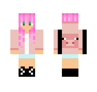 Girl in Pig Hoodie - Girl Minecraft Skins - image 2