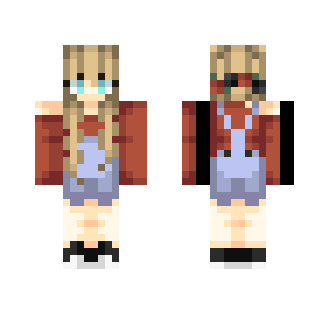 Roses and Overalls ???? - Female Minecraft Skins - image 2