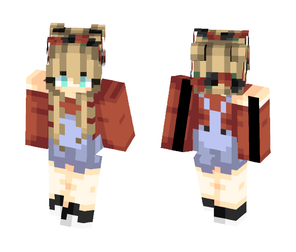 Roses and Overalls ???? - Female Minecraft Skins - image 1