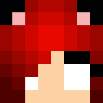 Red HEROBRINE wolf girl - Girl Minecraft Skins - image 3