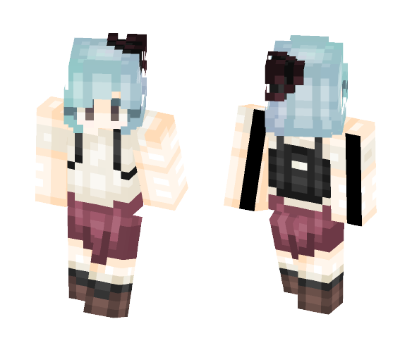 wøw | that hair tho - Female Minecraft Skins - image 1