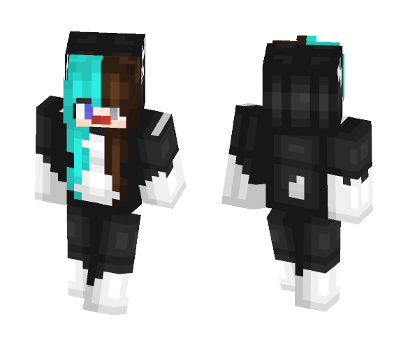 Reindeer Skin (black&White) - Female Minecraft Skins - image 1