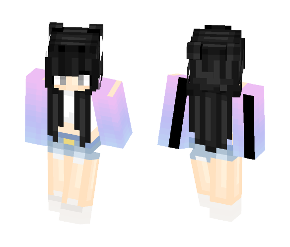 Download Cute Girl With Black Hair Alex Minecraft Skin For.