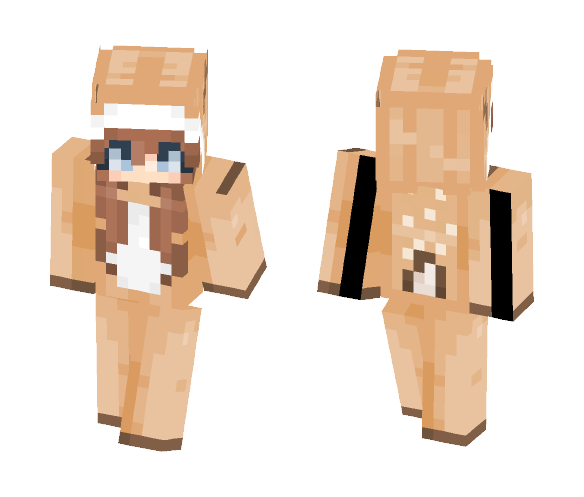Deer Onesie - Female Minecraft Skins - image 1